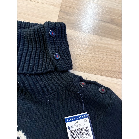 Polo Ralph Lauren ~ Girls' Snowflake Turtleneck Sweater - Big Kid - Picture 3 of 6